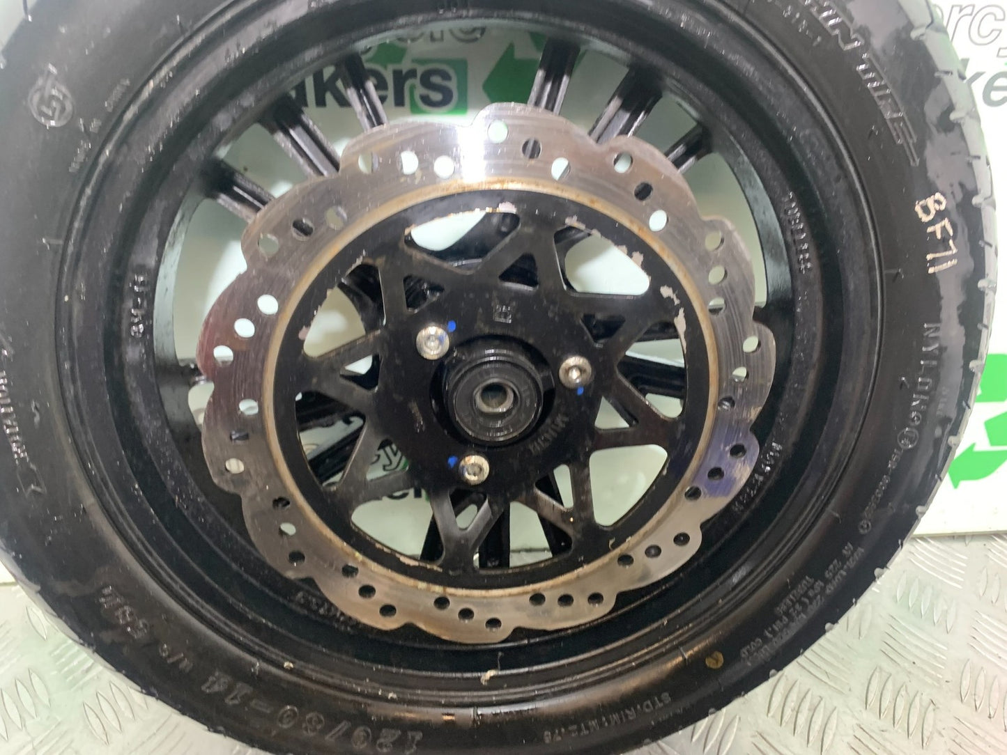 NECO ALEXONE 125 FRONT WHEEL  YEAR 2016-2022  (CMB1273)