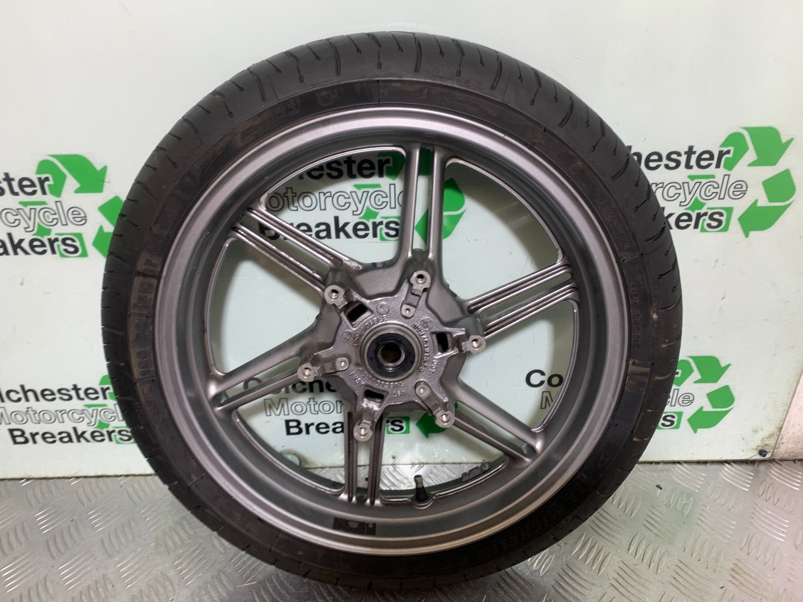 HONDA CBF500 CBF 500 FRONT WHEEL (WITH GOOD TYRE) YEAR 2004-2008  (CMB1294)