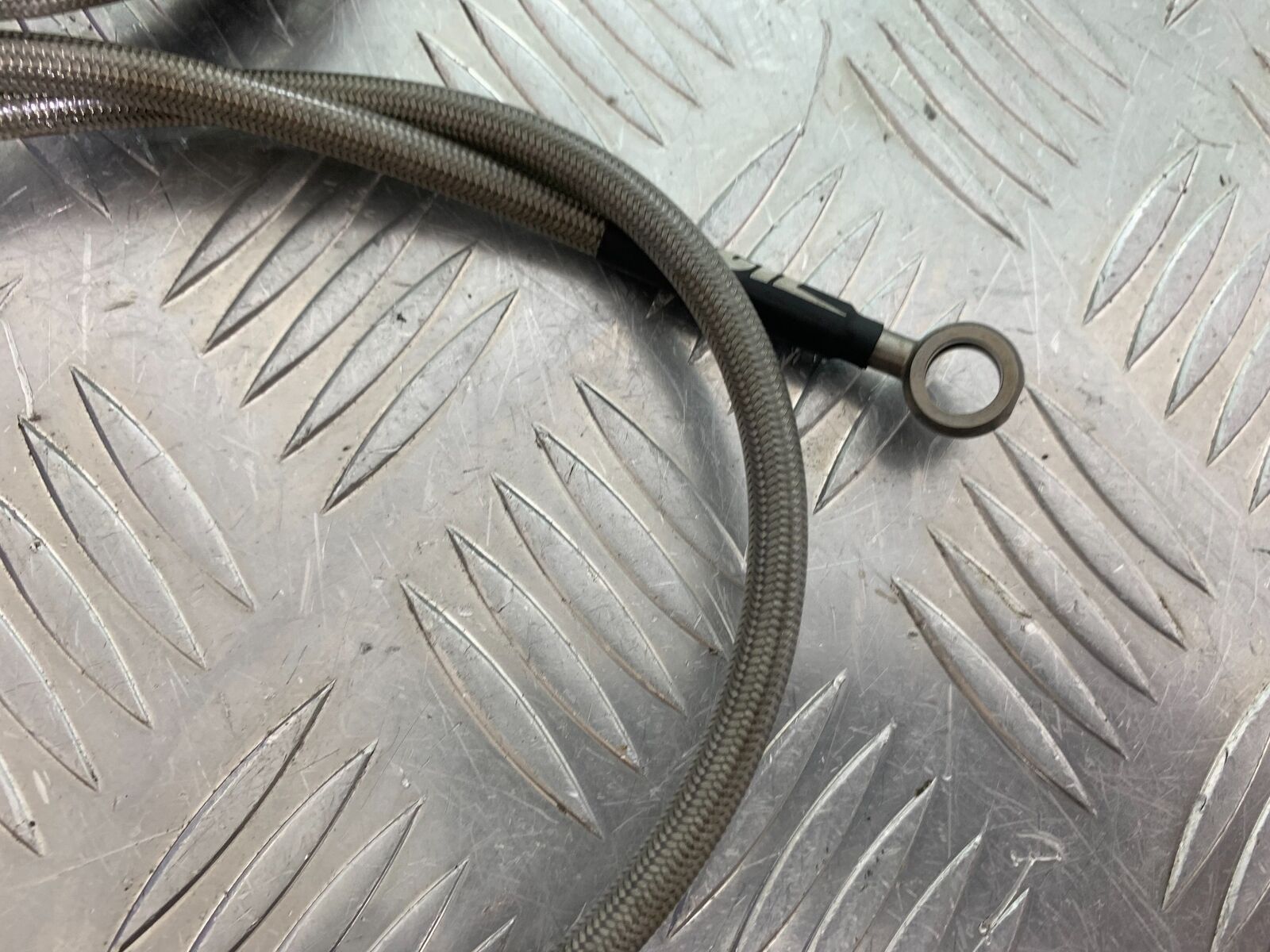 HONDA NTV 650 REVERE FRONT AND REAR BRAIDED BRAKE LINES YEAR1988-1996 (CMB1025))