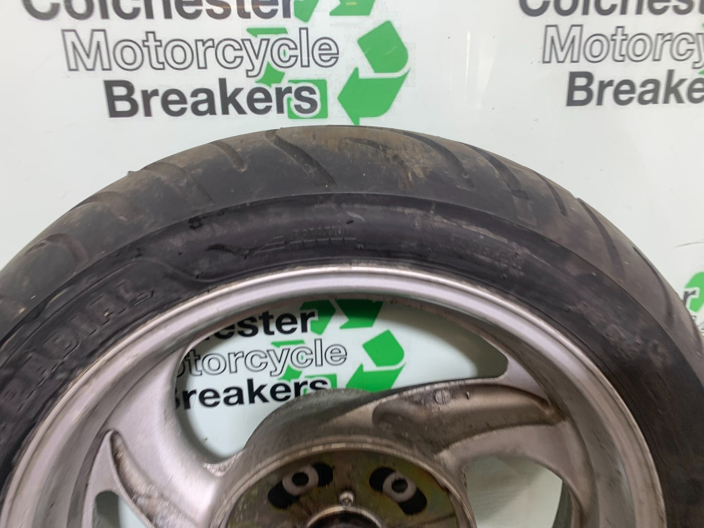 HONDA NT650 V DEAUVILLE REAR WHEEL (GOOD TYRE)  YEAR 1998-01(CMB1320)