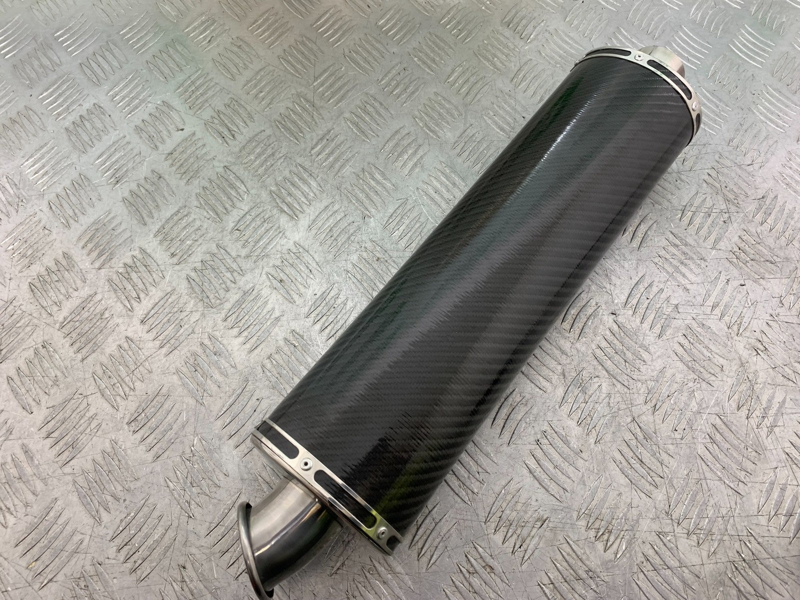 VIPER EXC501 END CAN CARBON SILENCER SLIP ON 51mm - HONDA KAWASAKI SUZUKI YAMAHA
