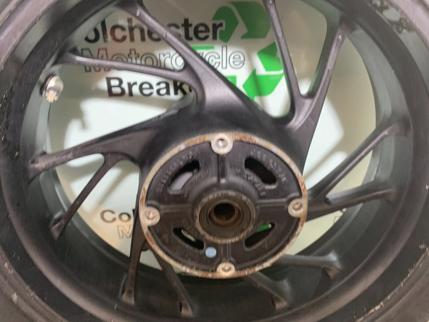 HONDA CBR650 F CBR 650F REAR WHEEL (GOOD TYRE) YEAR 2014-2017  (STOCK 998)