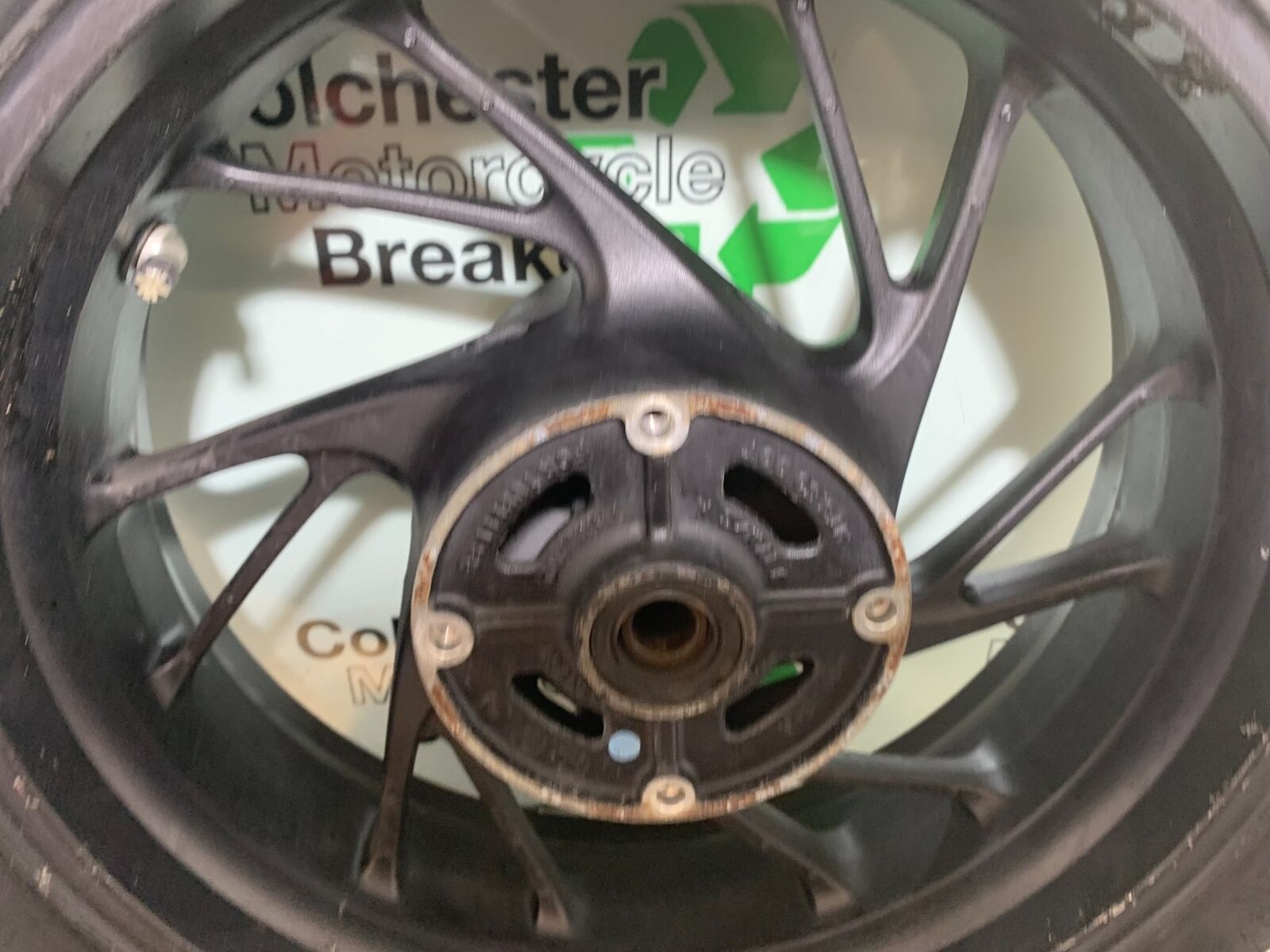 HONDA CBR650 F CBR 650F REAR WHEEL (GOOD TYRE) YEAR 2014-2017  (STOCK 998)