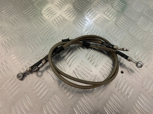 YAMAHA FJR1300 FJR 1300 BRAIDED FRONT BRAKE LINES  YEAR 2001-05 (STOCK 946)