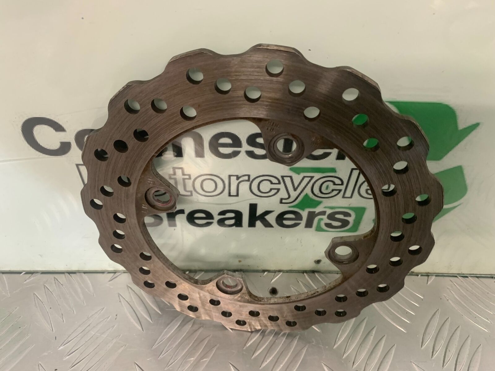 KAWASAKI ZX6R ZX6 R REAR BRAKE DISC  YEAR 2007 2008 (STOCK 973)