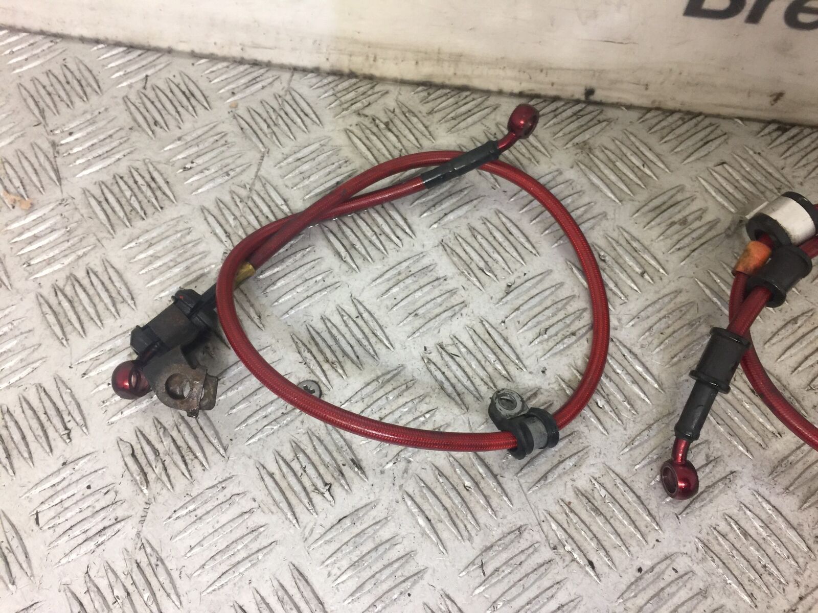 HONDA CBR900 FIREBLADE FRONT AND REAR BRAIDED LINES  YEAR 1998 - 99 (STOCK 621)
