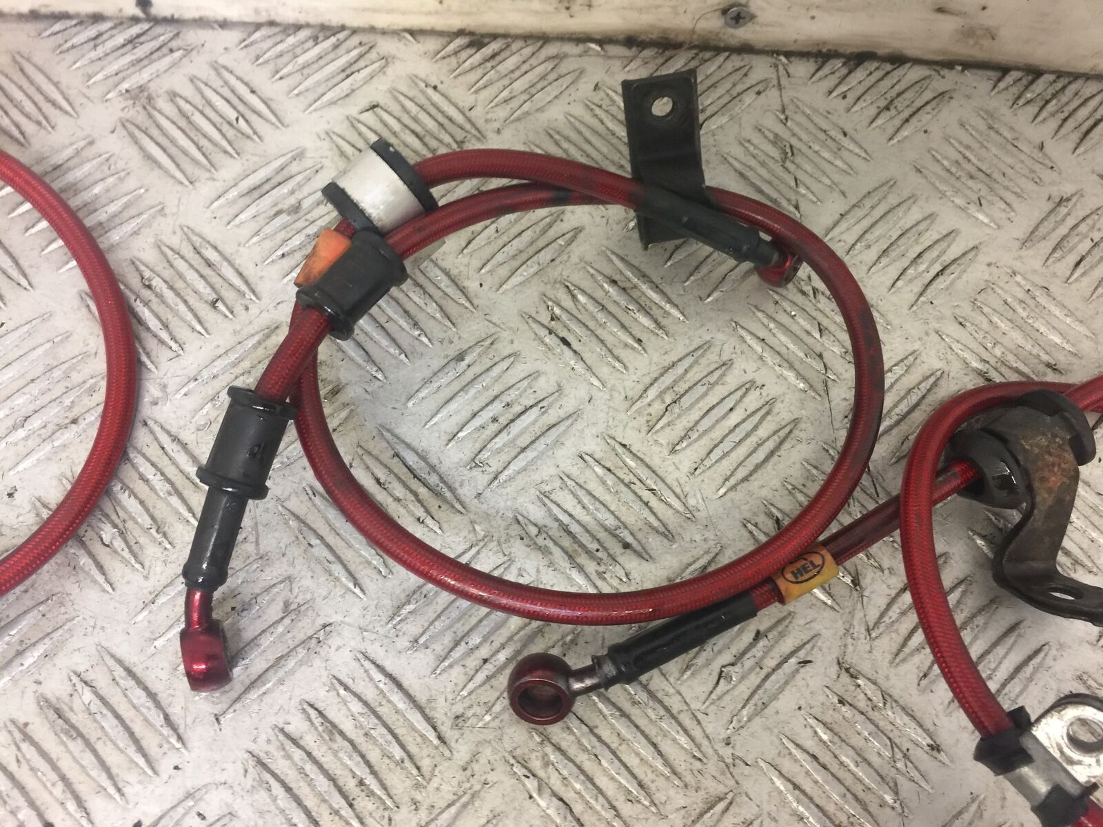HONDA CBR900 FIREBLADE FRONT AND REAR BRAIDED LINES  YEAR 1998 - 99 (STOCK 621)