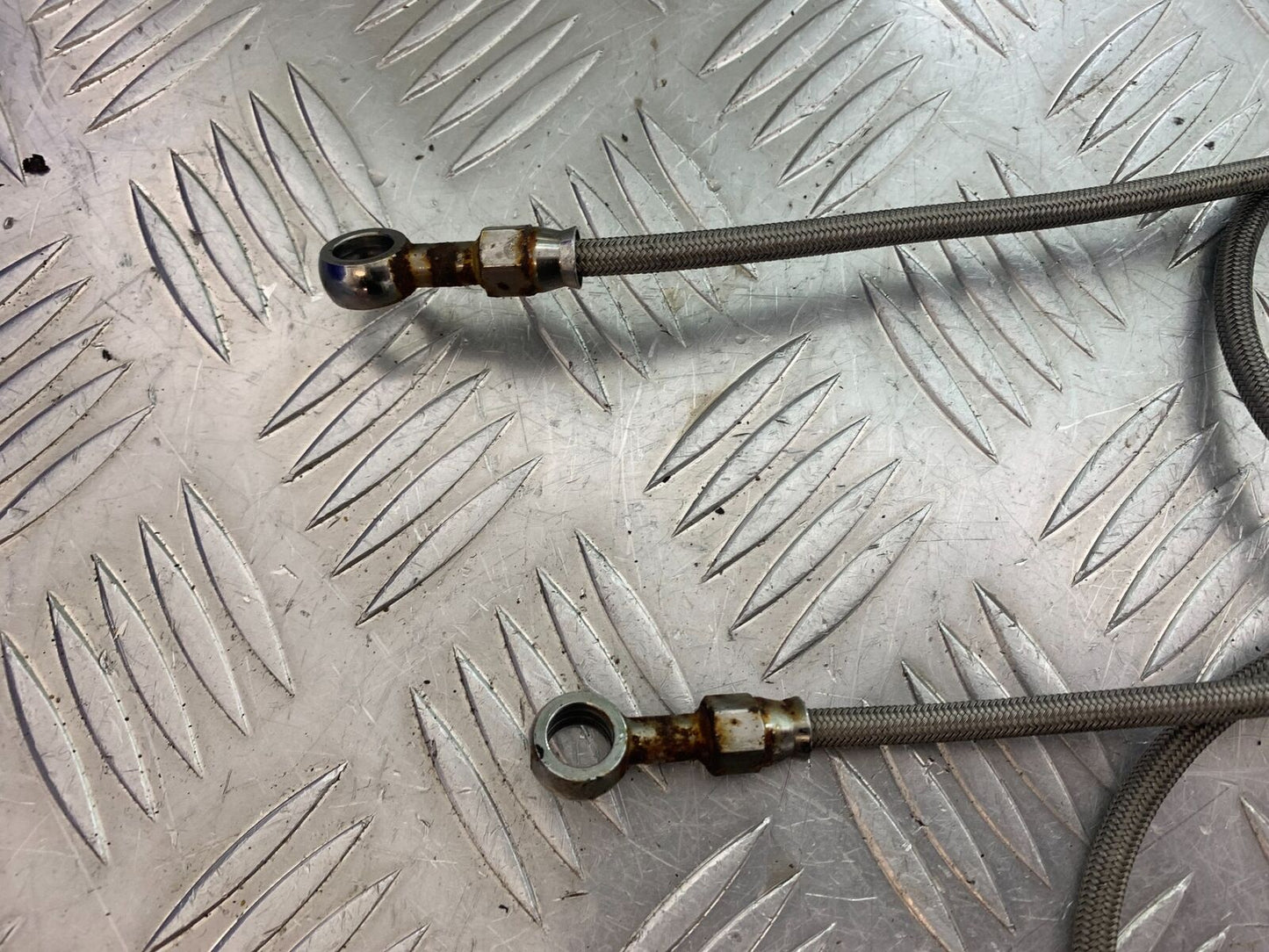 HONDA CBR600 CBR 600 F2 BRAIDED FRONT BRAKE LINES   YEAR 1991-1993 (CMB1114)