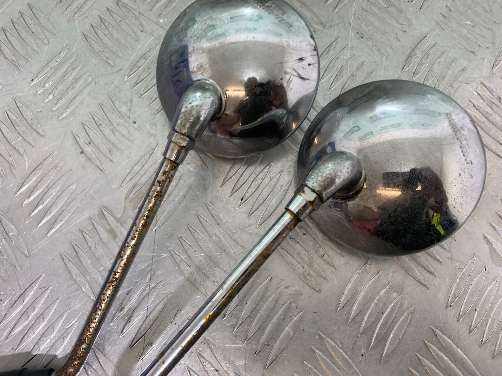 ROYAL ENFIELD BULLET 500 EFI LEFT & RIGHT MIRRORS   YEAR 2008 - 2016 (CMB1153)