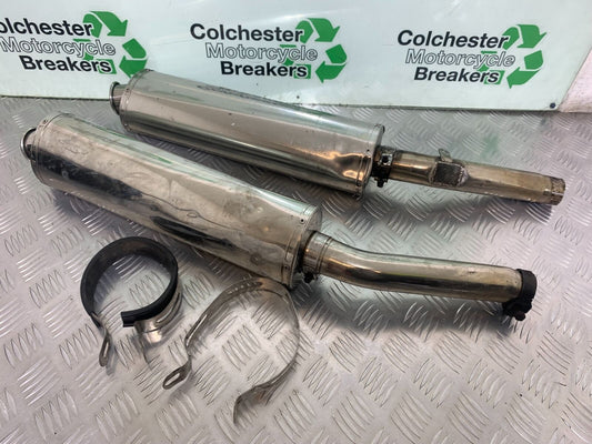 KAWASAKI ZZR1200 ZZR 1200 SILENCERS (DAMAGED)  YEAR 2002-05 (STOCK 993)