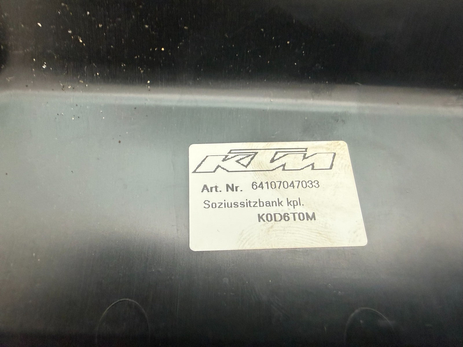 KTM 790 890 DUKE REAR SEAT YEAR 2018-2022