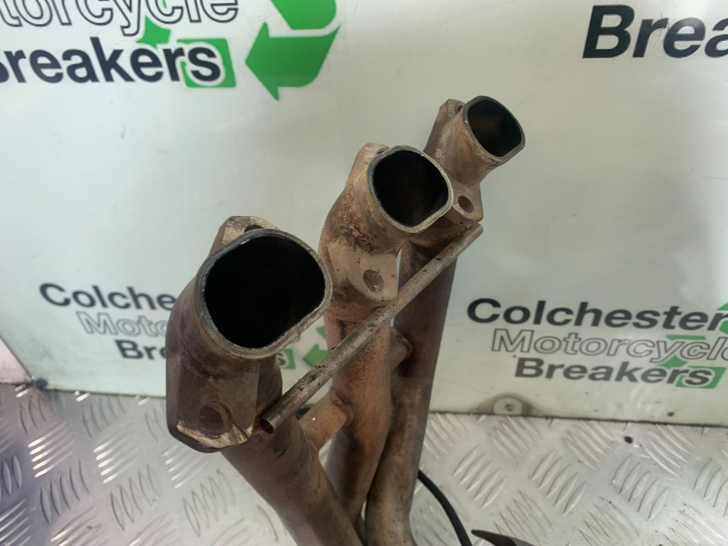 TRIUMPH 675 STREET TRIPLE EXHAUST DOWNPIPES  2013-2016 (CMB1186)