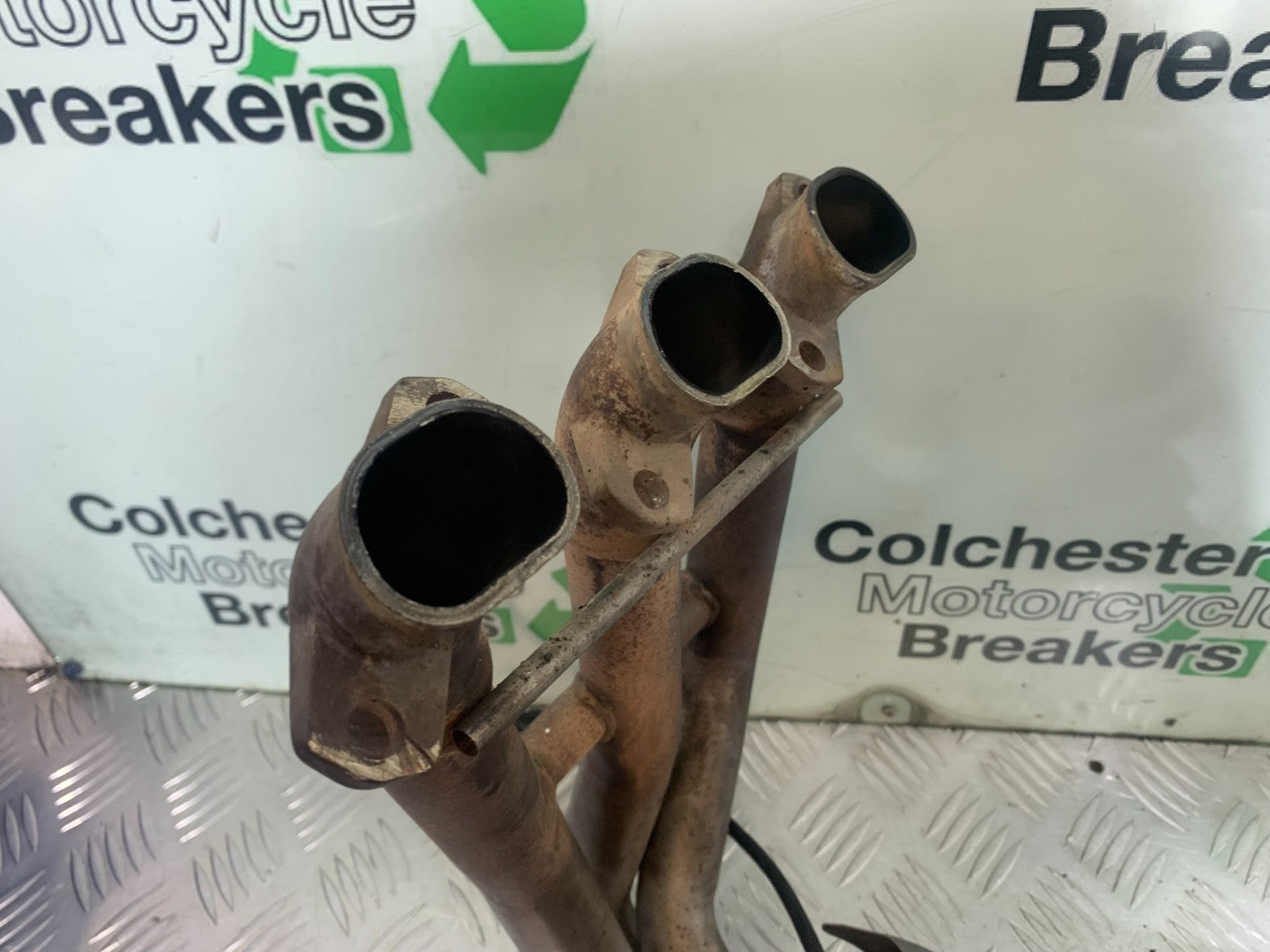 TRIUMPH 675 STREET TRIPLE EXHAUST DOWNPIPES  2013-2016 (CMB1186)