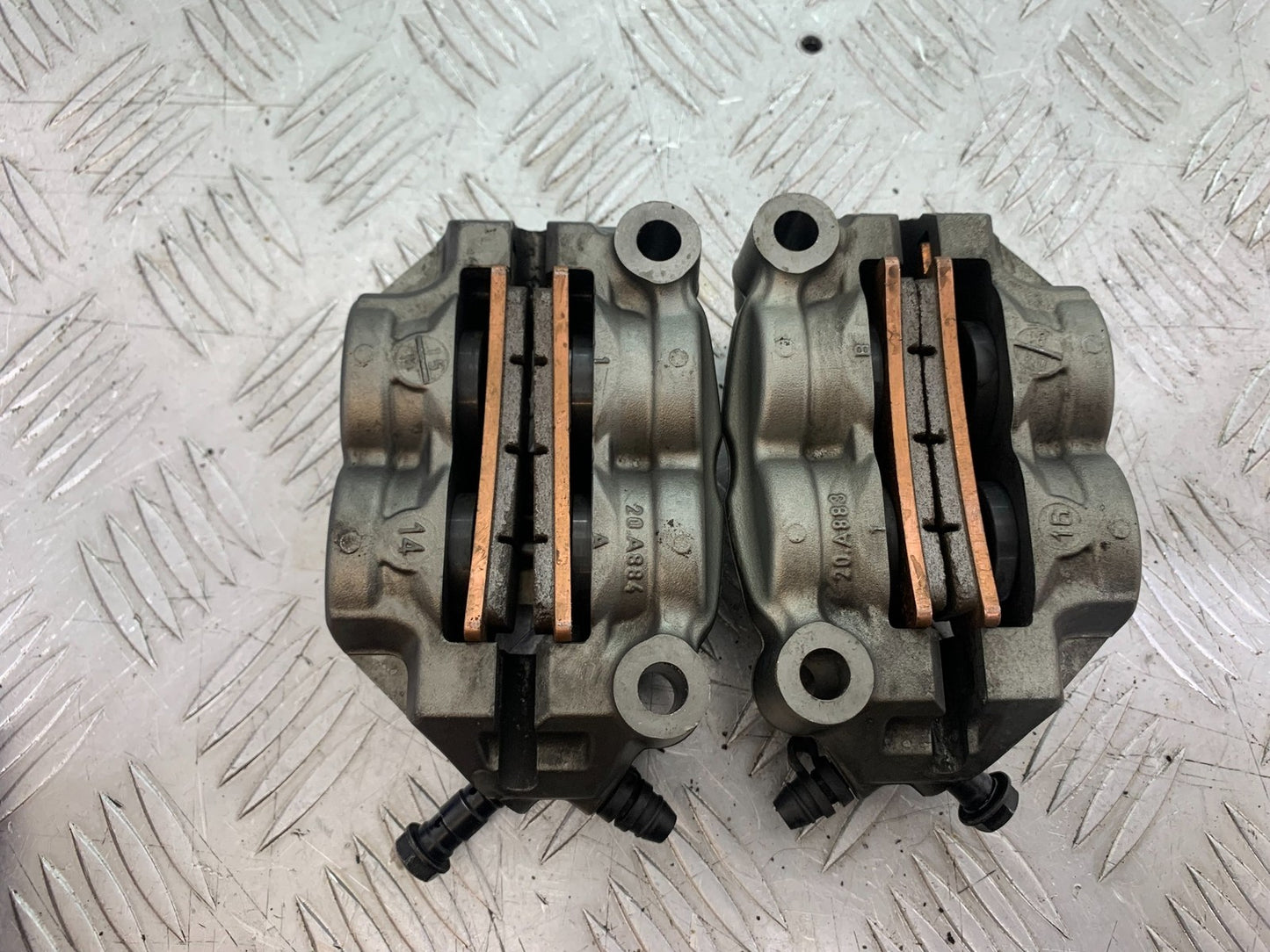DUCATI 1299 PANIGALE BREMBO FRONT BRAKE CALIPERS  YEAR 2016 (CMB 1187)