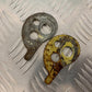 KAWASAKI KLR250 KLR 250 CHAIN ADJUSTERS   YEAR 1984-2001 (STOCK 980)