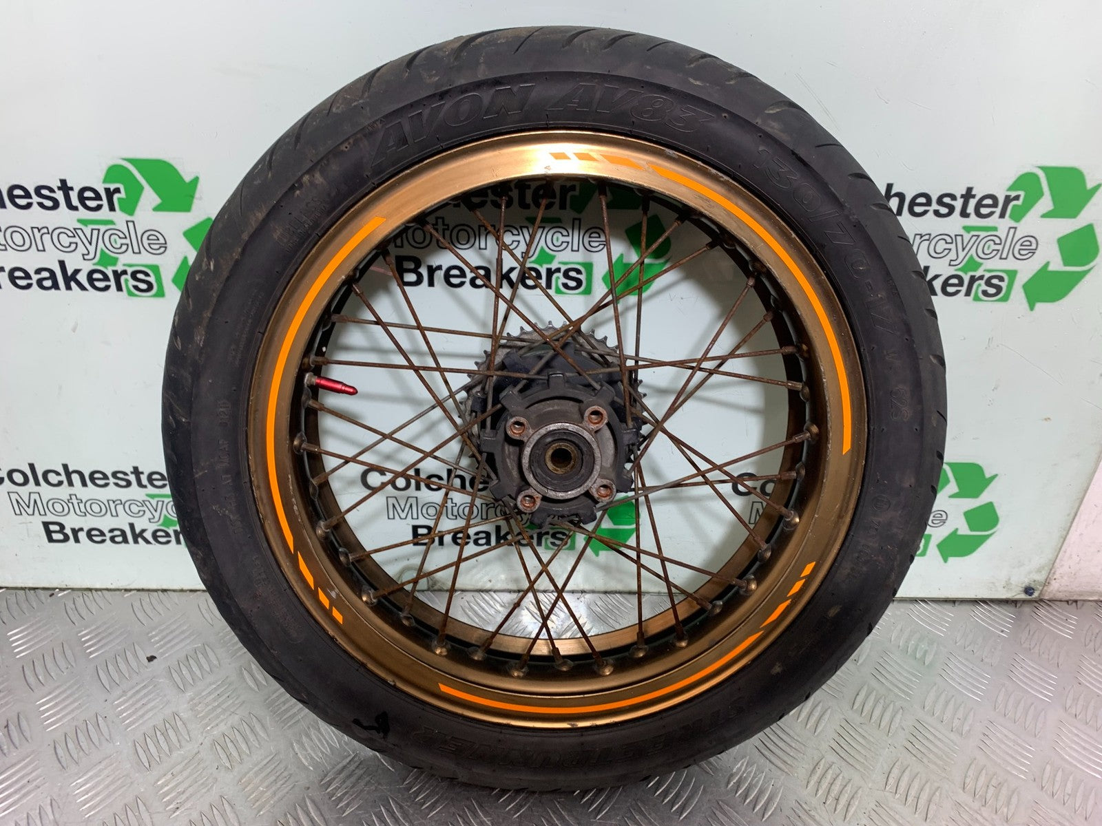 QINGQI QM125 GY-2B REAR WHEEL  YEAR 2016 (CMB1228)