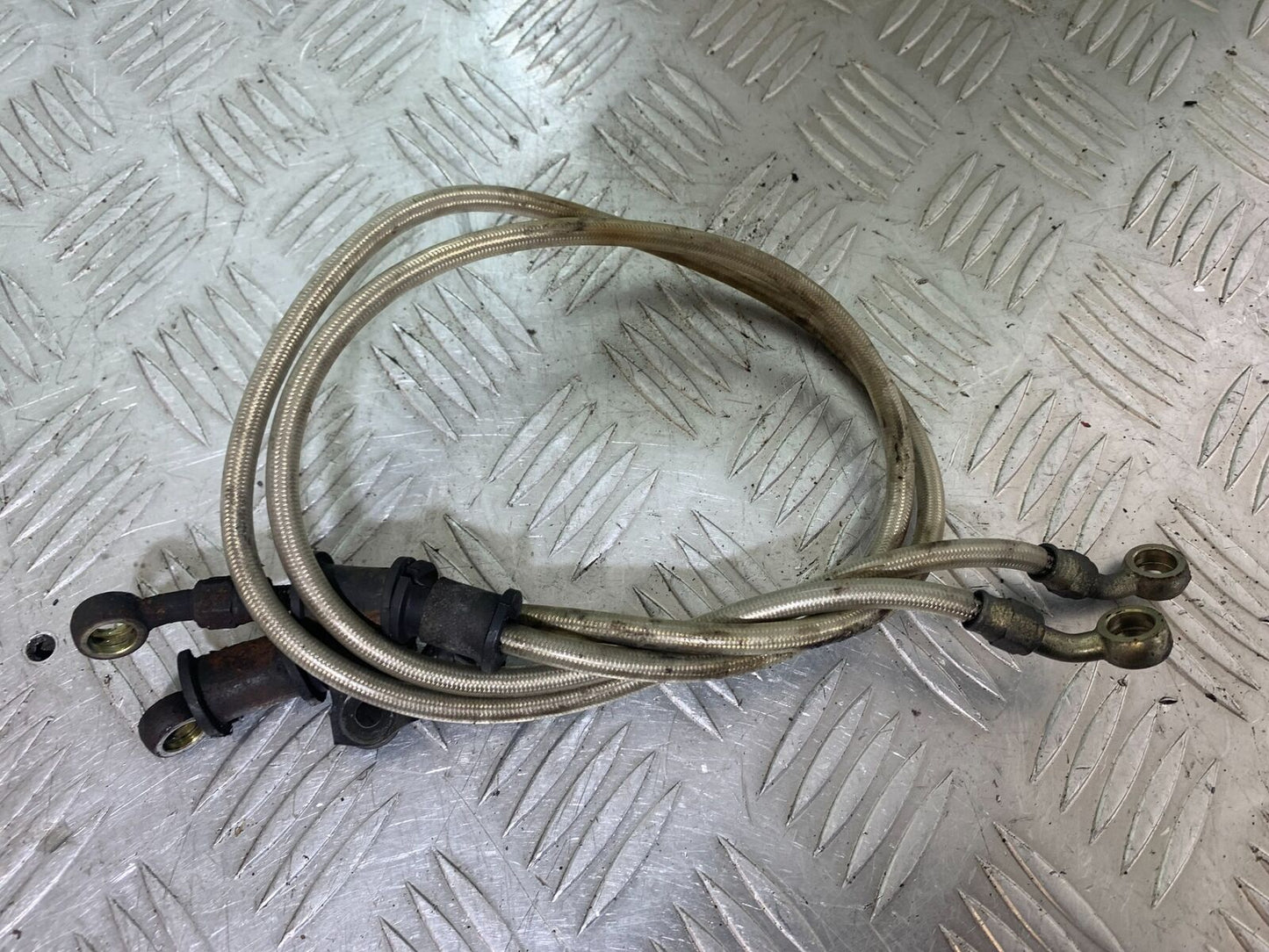 YAMAHA YZF600 YZF 600 THUNDERCAT BRAIDED FRONT BRAKE LINES 1996-2003 (CMB1134)