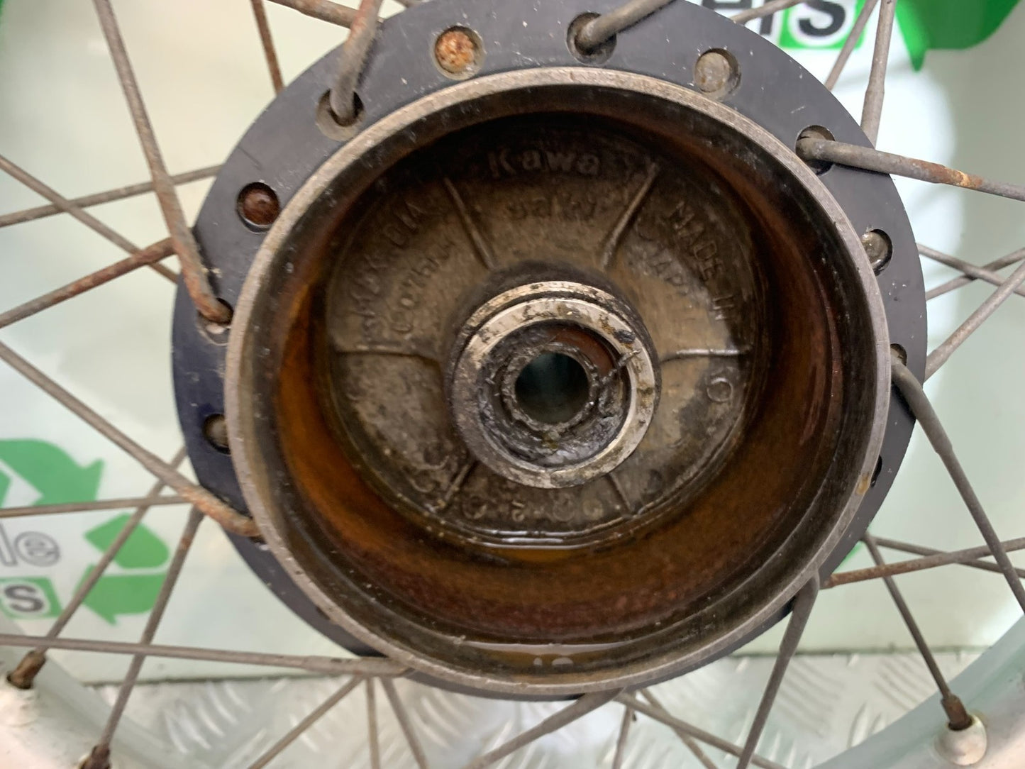 KAWASAKI KLR250 KLR 250 REAR WHEEL   YEAR 1984-2001 (CMB1225)