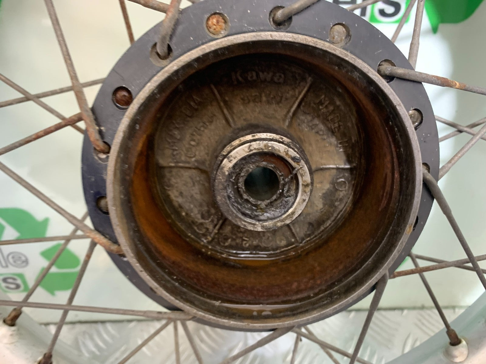 KAWASAKI KLR250 KLR 250 REAR WHEEL   YEAR 1984-2001 (CMB1225)