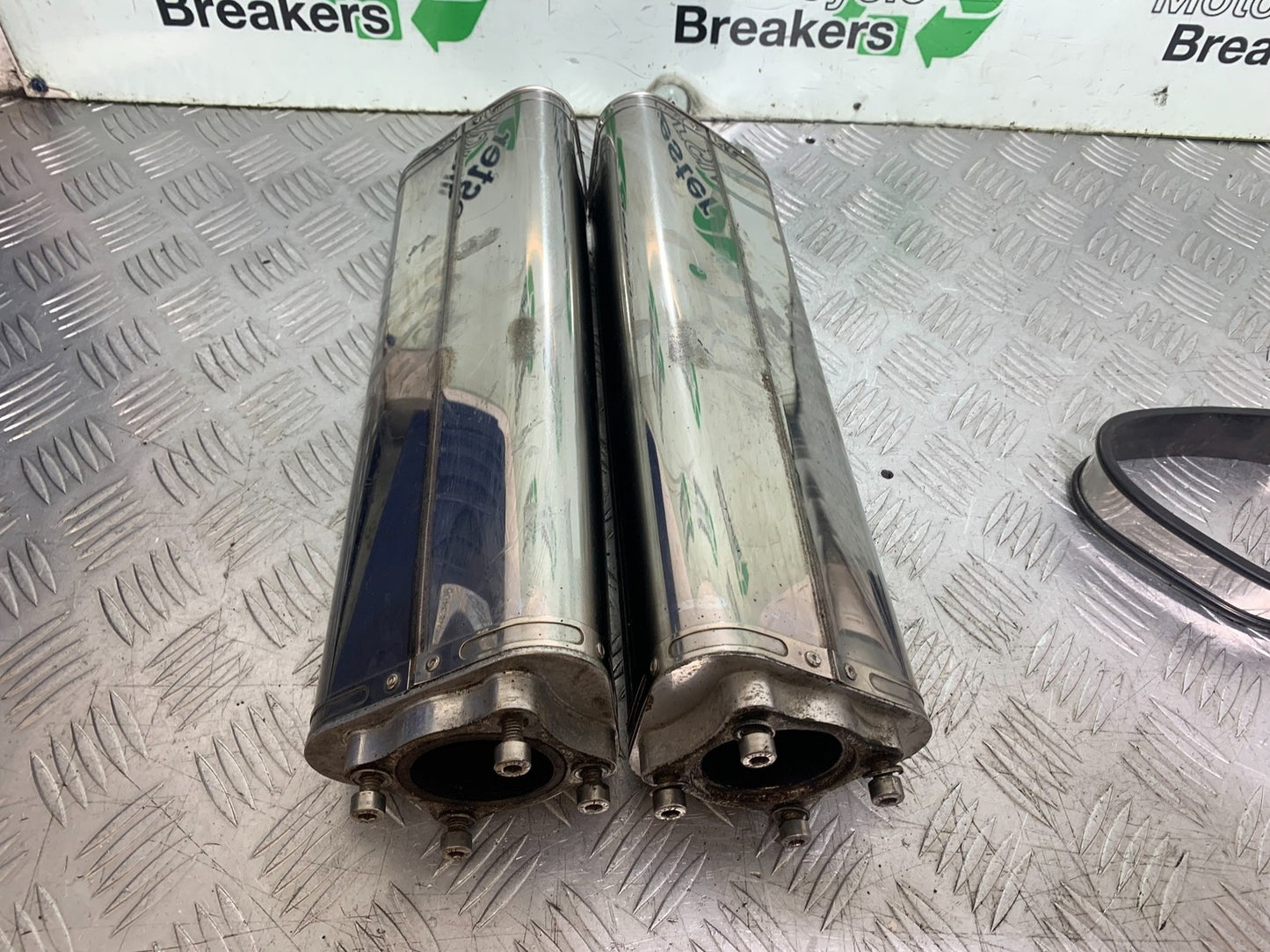 SUZUKI SV1000 SV 1000 TRI-OVAL SILENCERS  YEAR 2003-2007 (CMB1293)