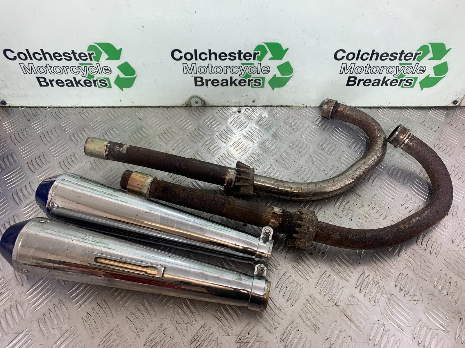 HONDA GL500 GL 500 SILVERWING EXHAUST (HOME MADE) YEAR 1981-82  (CMB1168)