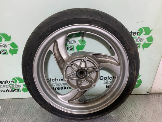 HONDA NT650 V DEAUVILLE FRONT WHEEL (GOOD TYRE)  YEAR 1998-01(CMB1320)