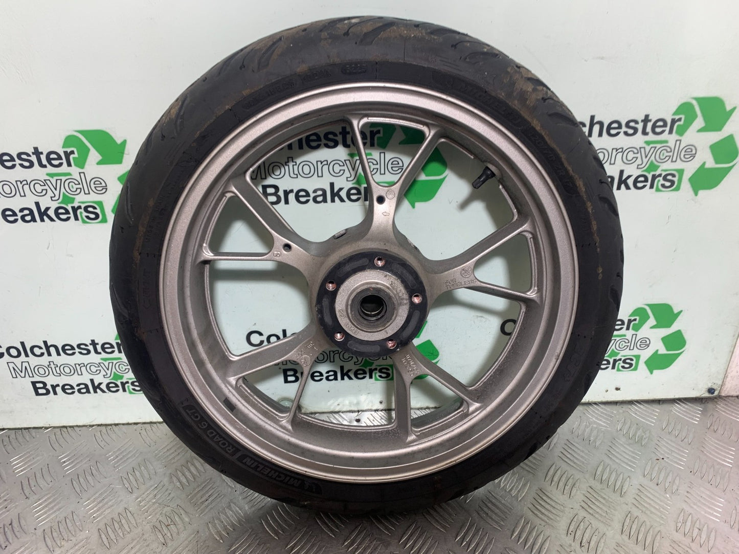 KAWASAKI GTR1400 GTR 1400 FRONT WHEEL (GOOD TYRE) YEAR 2007-2009 (CMB1174)