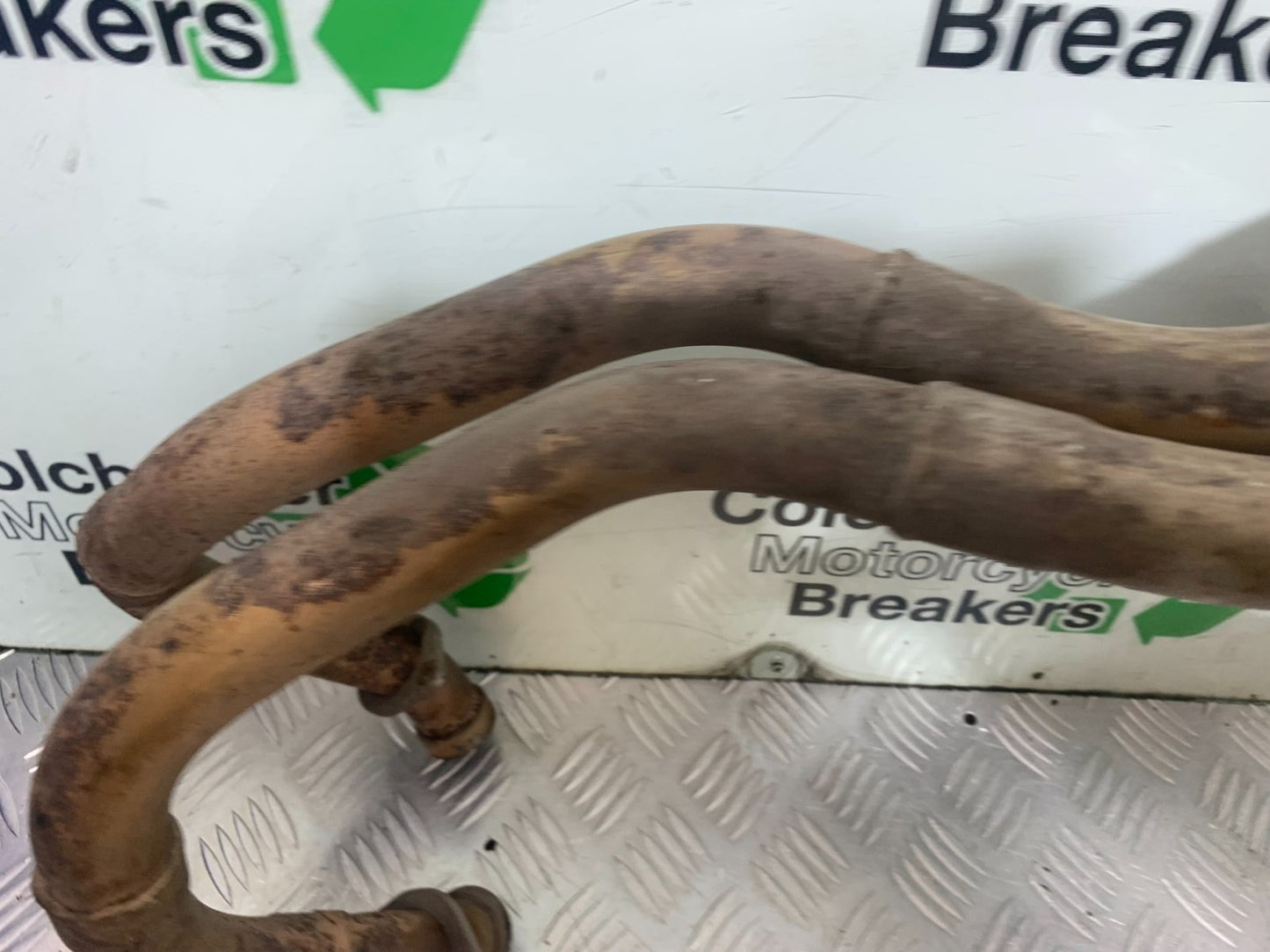 HONDA VFR800 PRE V-TEC EXHAUST DOWNPIPES YEAR 1998-2001 (CMB1233)