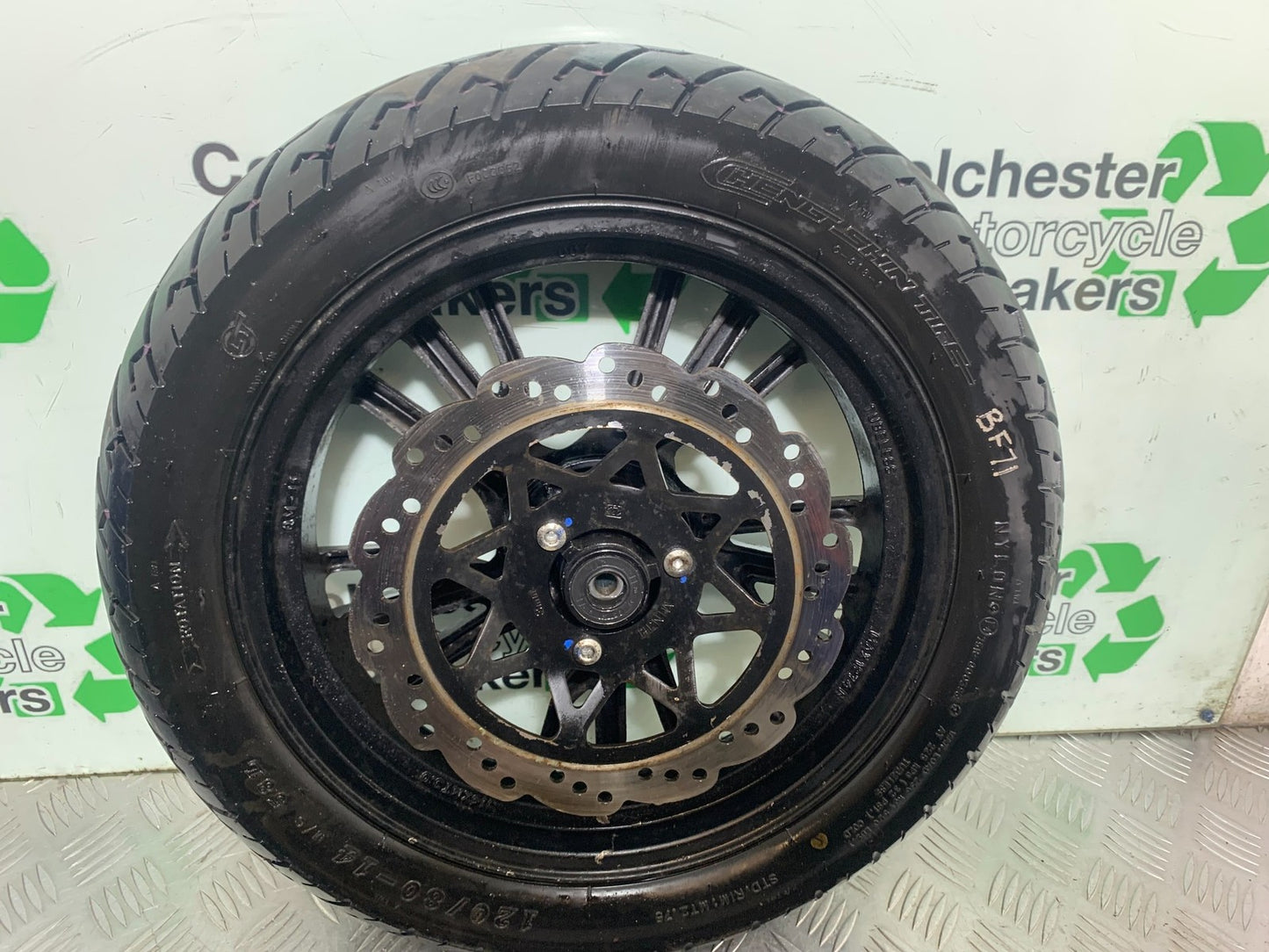 NECO ALEXONE 125 FRONT WHEEL  YEAR 2016-2022  (CMB1273)