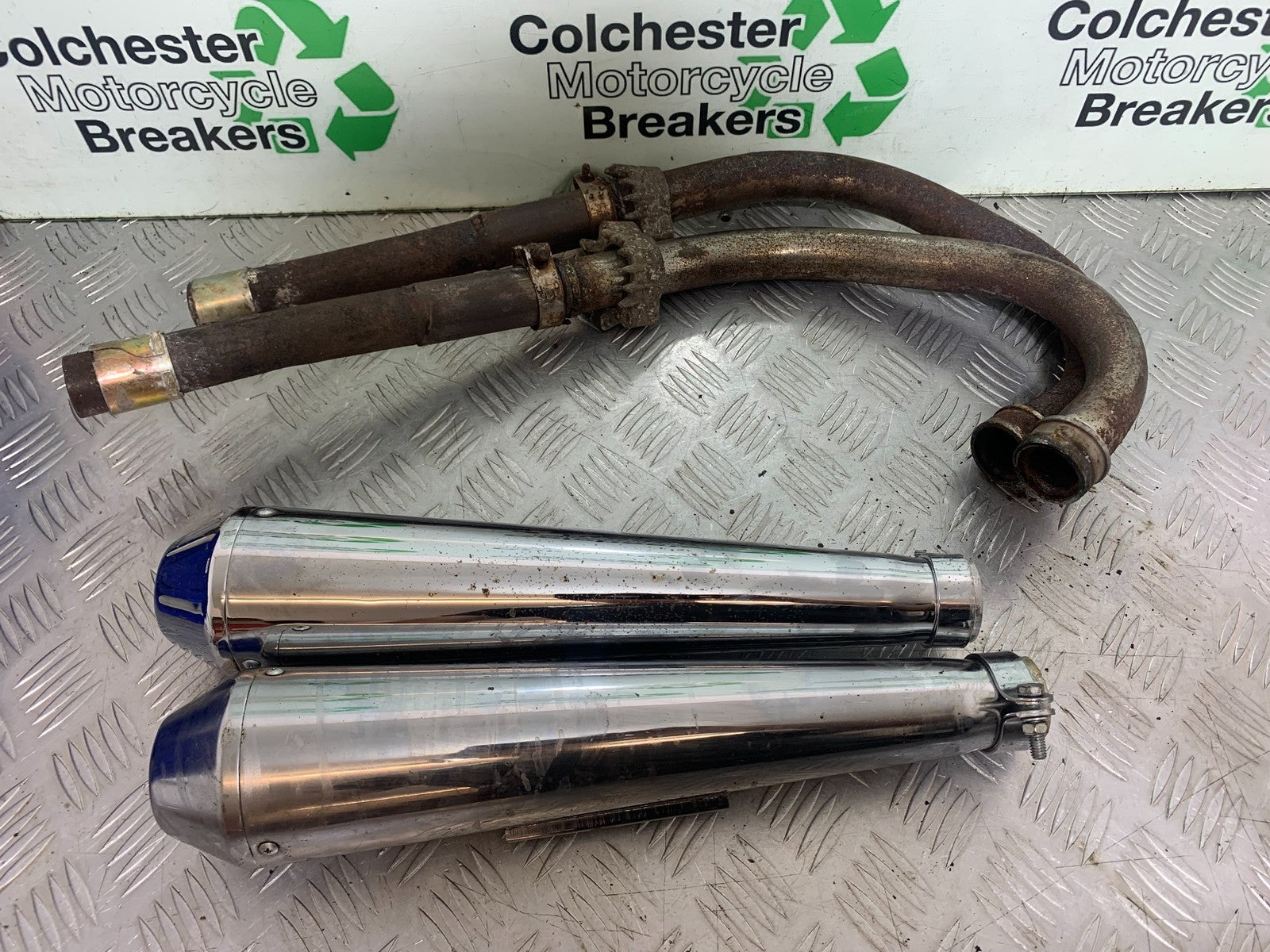 HONDA GL500 GL 500 SILVERWING EXHAUST (HOME MADE) YEAR 1981-82  (CMB1168)
