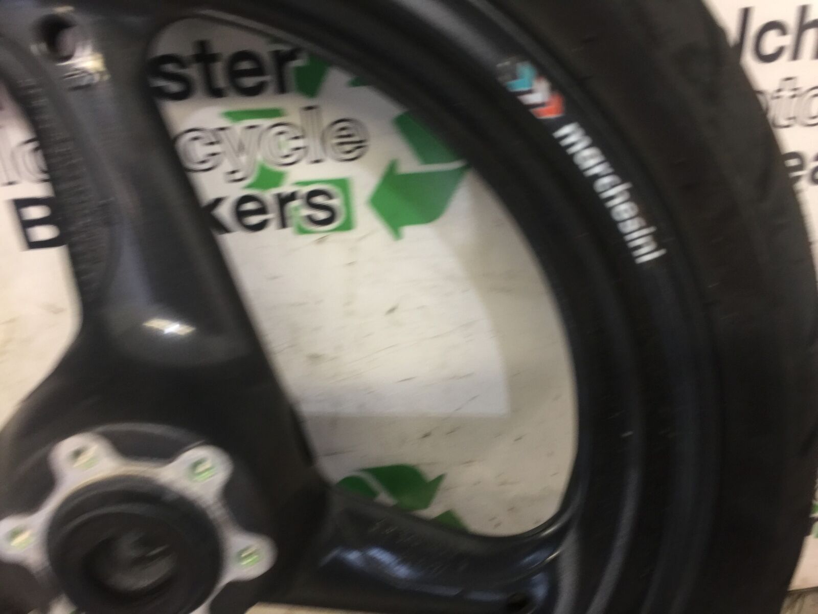 MOTO GUZZI SPORT 4V FRONT WHEEL (GOOD TYRE) YEAR 2009 (STOCK 469)