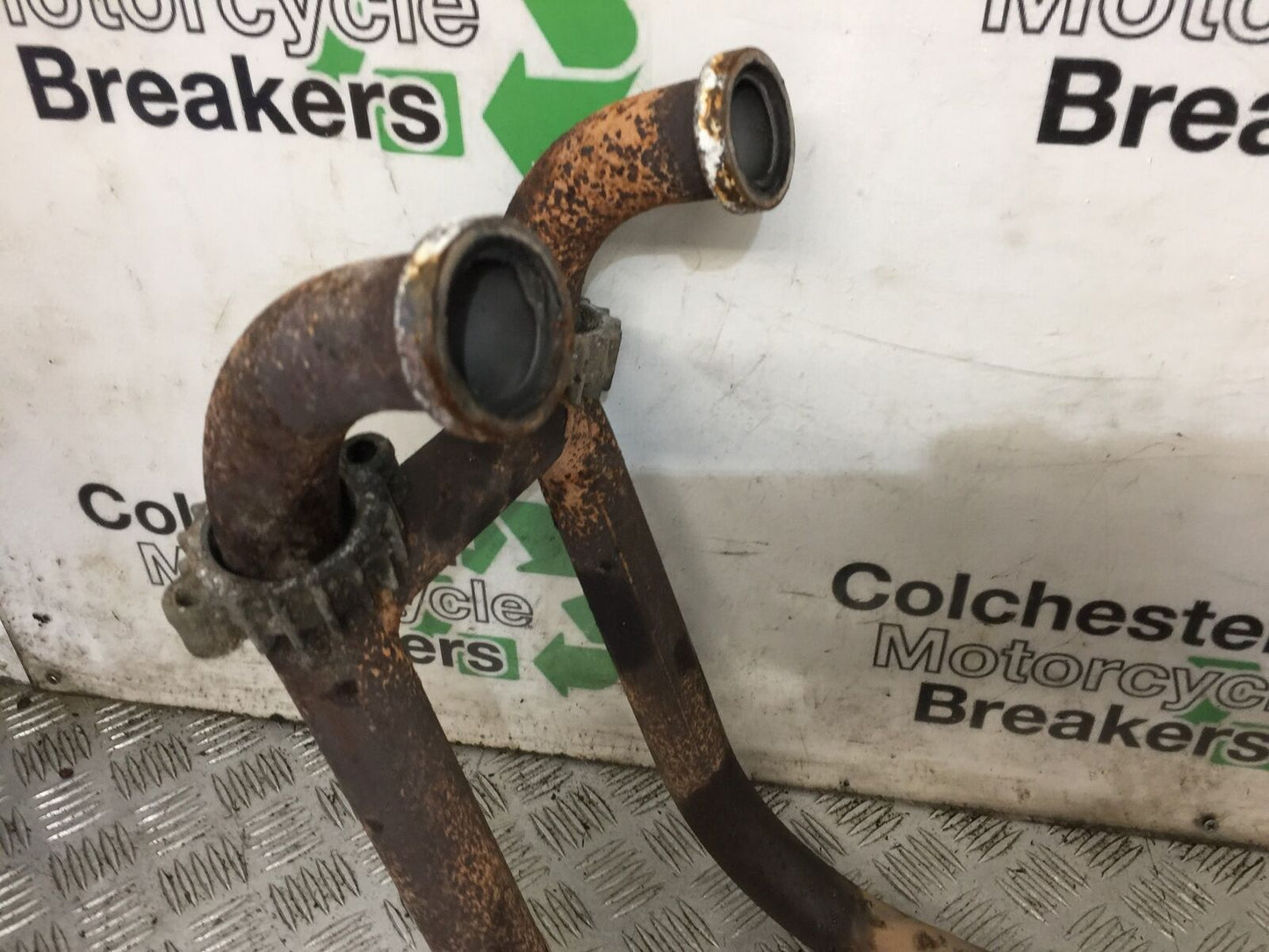SUZUKI GS500 GS 500 EXHAUST DOWNPIPES  YEAR 2004-09 (STOCK 882)
