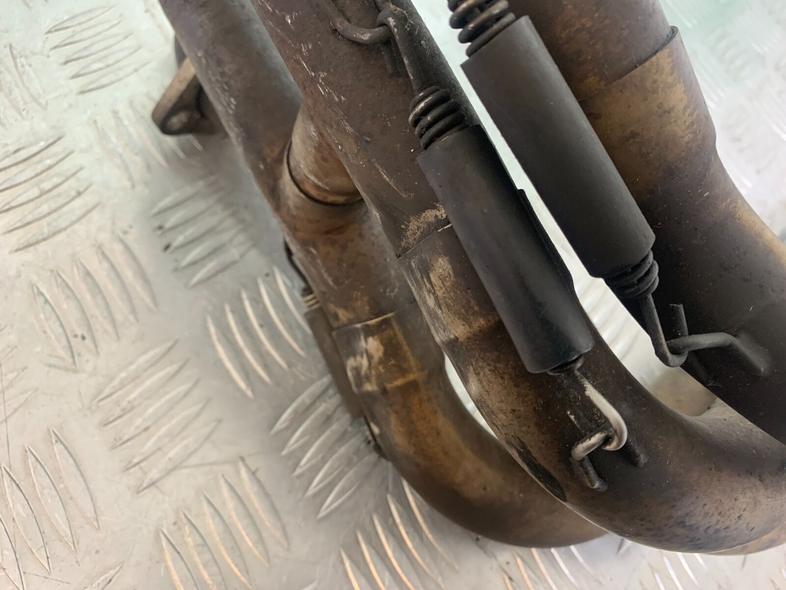 KAWASAKI ZX6R ZX6 J LEO VINCI HI LEVEL EXHAUST (DAMAGED) YEAR 2000 (CMB1129)