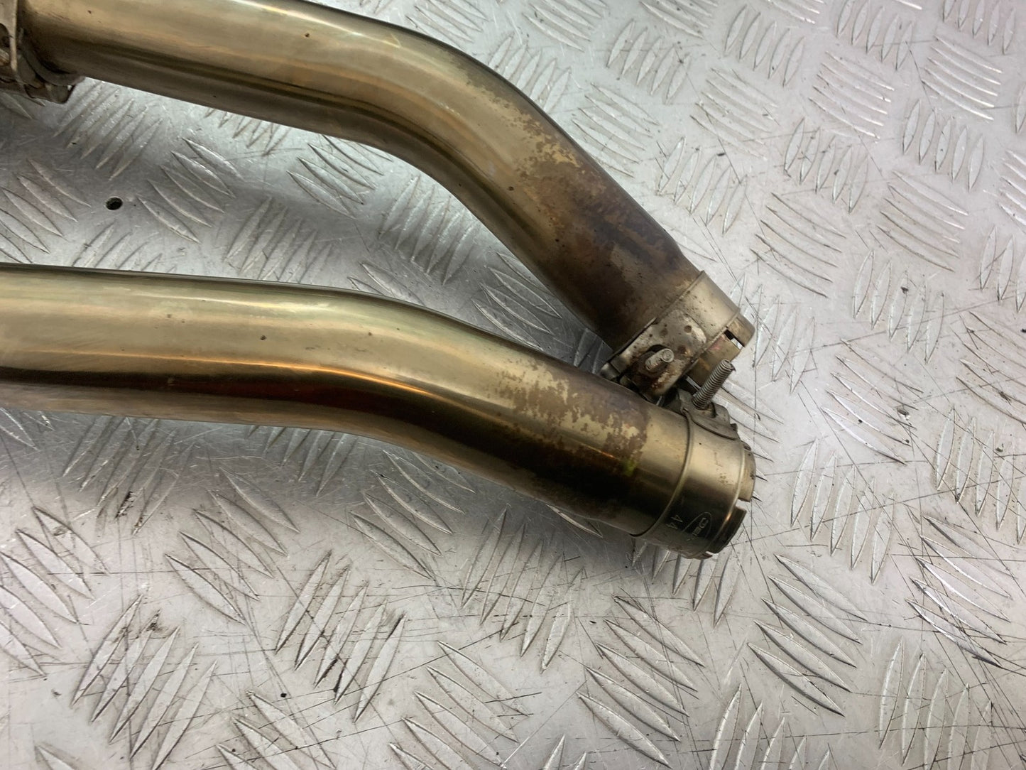 YAMAHA YZF R1 4C8 DELKEVIC CARBON SILENCERS & LINK PIPE  YEAR 2007-08 (CMB1237)