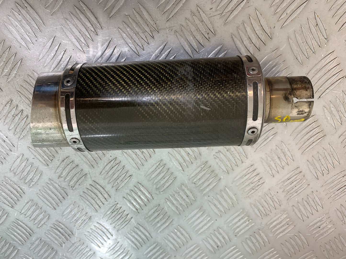 HONDA YAMAHA KAWASAKI SUZUKI 50 MM CARBON SILENCER